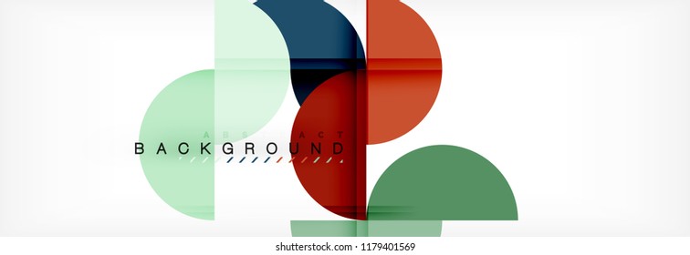 Semi circle abstract background, modern geometric pattern design. Vector business or technology presentation design template, brochure or flyer pattern, or geometric web banner