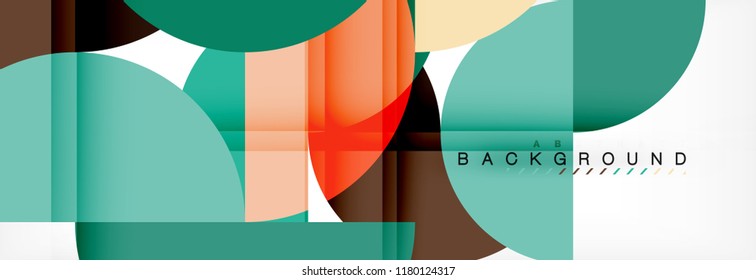 Fondo abstracto semicírculo, diseño geométrico moderno. Plantilla de diseño de presentación de vocabulario o tecnología, patrón de folleto o volante, o banner web geométrico