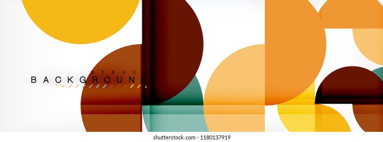 Semi circle abstract background, modern geometric pattern design. Vector business or technology presentation design template, brochure or flyer pattern, or geometric web banner