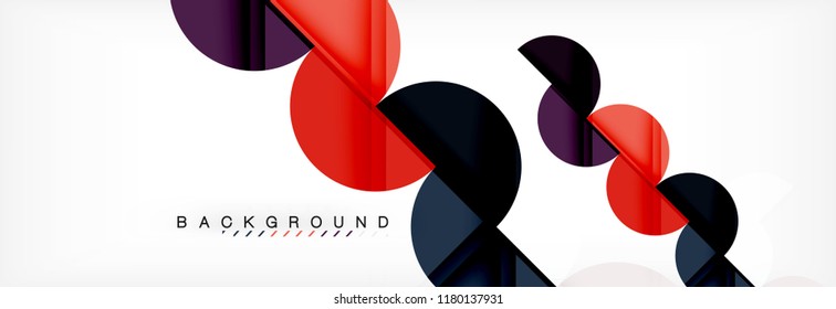 Semi circle abstract background, modern geometric pattern design. Vector business or technology presentation design template, brochure or flyer pattern, or geometric web banner
