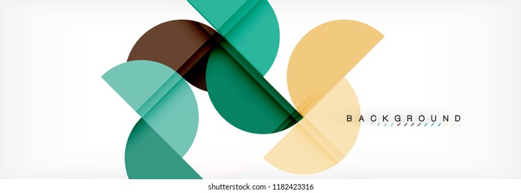 Semi circle abstract background, modern geometric pattern design. Vector business or technology presentation design template, brochure or flyer pattern, or geometric web banner