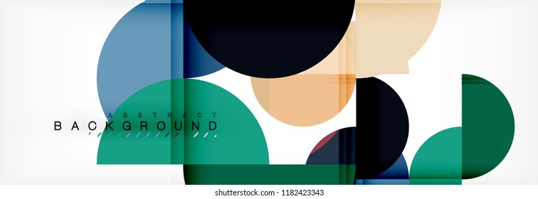 Semi circle abstract background, modern geometric pattern design. Vector business or technology presentation design template, brochure or flyer pattern, or geometric web banner