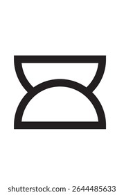 Semi Circle Joining together and forming like chalice cups