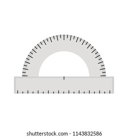 Semi circle ruler icon