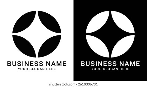 Semi Circle Unity Logo Bold Black Harmony for Wellness Firms