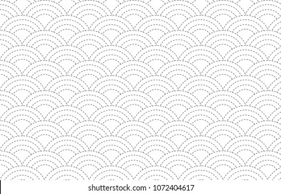 Semi Circle Vector Pattern. Design With Simple Circle.