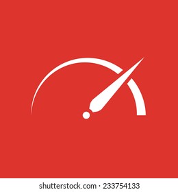 Semi circular dial of a gauge like in a speedometer