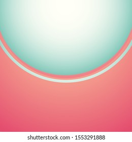 Semi Circular Top Frame Gradient Background