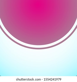 Semi Circular Top Frame Gradient Background