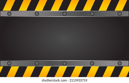 Semi Realistic 3D Emboss Under Construction Sign Background