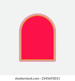 Semi Rounded Rectangle Neon Style Four. Sale Tag Element. Label Icon. High Quality Vector Icon. Editable Vector