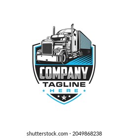 semi trailer truck box logo emblem