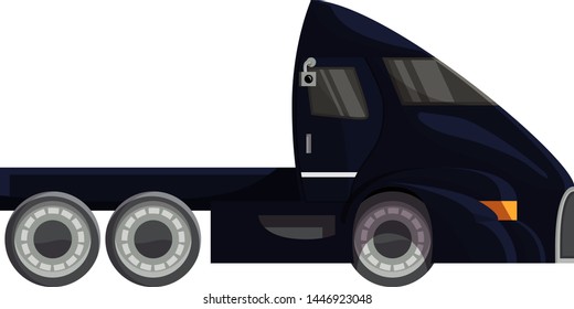 Semi trailer truck vector vehicle transport delivery cargo shipping illustration transporting set of trucking freight lorry semi-truck transportation isolated on white background