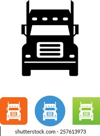 Semi truck icon