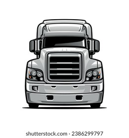 semi truck illustration vector image