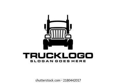 vector de diseño del logotipo de semicrucho,