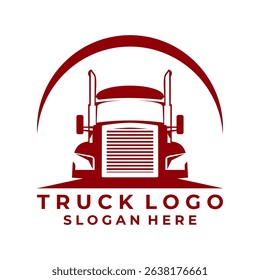 Semi Truck logo design vector. Premium truck logo design