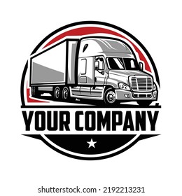 Semi Truck Logo Trucking Company Logo Stock Vector (Royalty Free ...