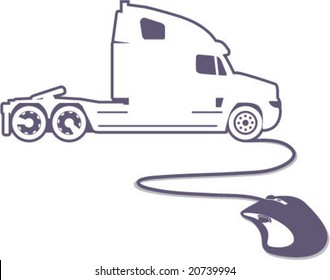 Semi Truck Mouse Click