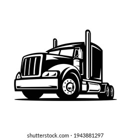 
Semi Truck Vector. Premium Truck Vector Isolated