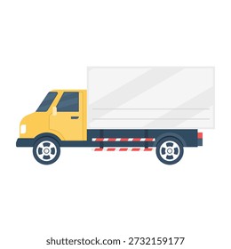 Vektorgrafik für Sattelschlepper. Illustrationen für den gewerblichen Transport, den Zustellbetrieb, Logistikdienstleistungen und Anwendungen für Industriefahrzeuge.