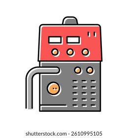semiautomatic device color icon vector. semiautomatic device sign. isolated symbol illustration