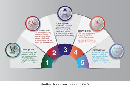 semicircle business template, graphic templates, infographic design layouts, functional design, diagrams, flowcharts, web design, banners