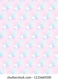 semicircle color pattern. mermaid texture with colorful.