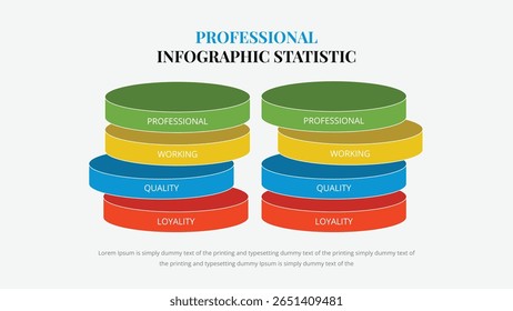 Semi-Circle Data Fan Infographic Design
