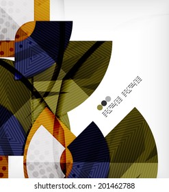 Semicircle geometric vector abstract composition with place for text