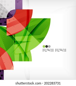 Semicircle geometric vector abstract composition with place for text