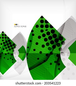 Semicircle geometric vector abstract composition with place for text