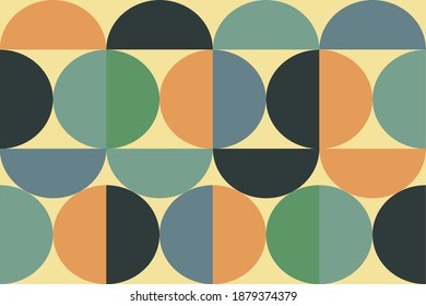 
a semicircle group that forms the background