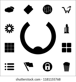 semicircle icon. web icons universal set for web and mobile