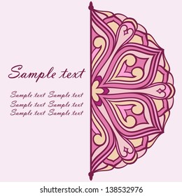 Semicircle ornament with space for your text