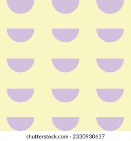 Semicircle pattern. Square Wallpaper. Simplicity.Backdrop.Gift wrap.Postcard.Graphic design. Multicolour. Fabric.Decorative.Pastel colours tone.Wave pattern.Ornament. Dynamic. Shape and Form. Purple.