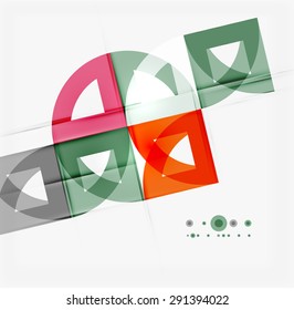Semicircle triangle pattern. Abstract mosaic background, online presentation website element or mobile app cover 