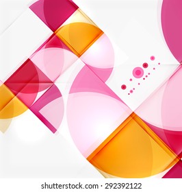 Semicircle triangle pattern. Abstract mosaic background, online presentation website element or mobile app cover 