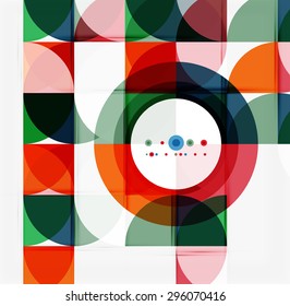 Patrón de triángulo semicírculo. Resumen del fondo del mosaico, elemento del sitio web de presentación en línea o portada de la aplicación móvil 