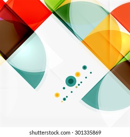 Semicircle triangle pattern. Abstract mosaic background, online presentation website element or mobile app cover 