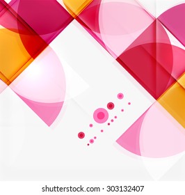 Semicircle triangle pattern. Abstract mosaic background, online presentation website element or mobile app cover 