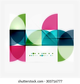 Semicircle triangle pattern. Abstract mosaic background, online presentation website element or mobile app cover 