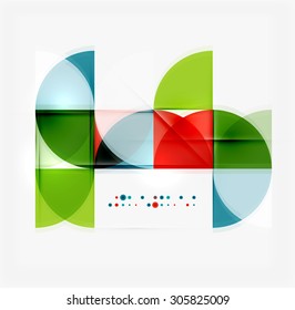Semicircle triangle pattern. Abstract mosaic background, online presentation website element or mobile app cover 