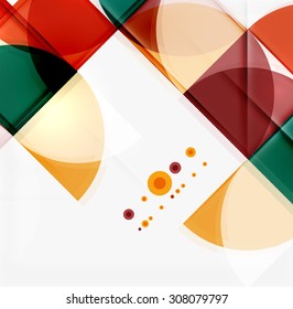 Semicircle triangle pattern. Abstract mosaic background, online presentation website element or mobile app cover 