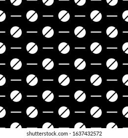 Semicircles, strokes seamless pattern. Broken circles, dashes print. Shapes, lines ornament. Circular, linear figures wallpaper. Halves, stripes background. Abstract vector. Ethnic backdrop.
