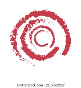 diseño de pincel de arte semicircular de estilo moderno