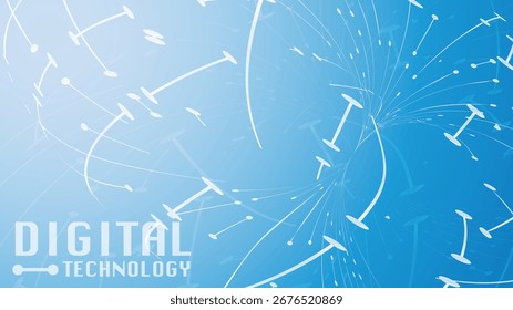 Bg Semicondutor. Antecedentes da tecnologia da IA. Padrão de linha artificial abstrato. Tecnologia de dados digitais de segurança Chip Texture. Blue Light Board Software Concept (Conceito de software da placa de luz azul). Banner de rede inteligente artificial.