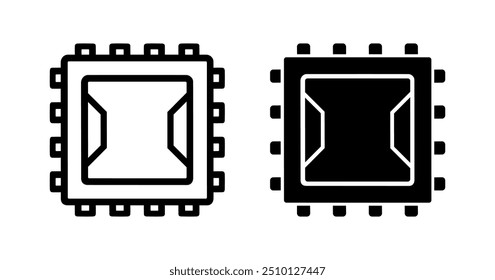 Halbleiter-Chip-Cartoon-Doodle, Vector.