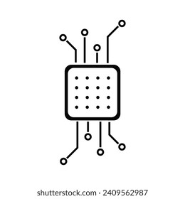 Semiconductor icon sign symbol design vector