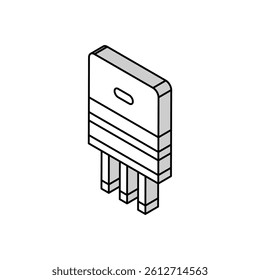 semiconductor production isometric icon vector. semiconductor production sign. isolated symbol illustration